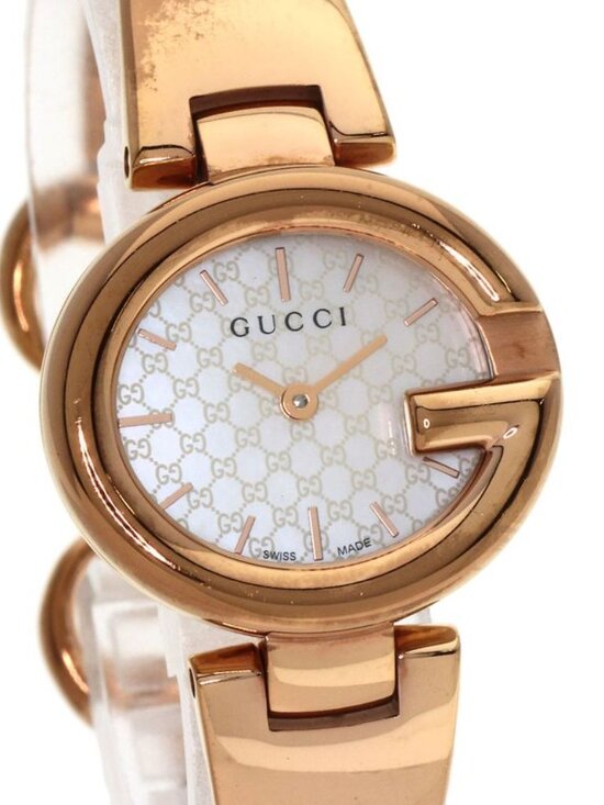 Gucci 134.5 GG Shell Bangle Watch Pgp - Picture 4 of 15